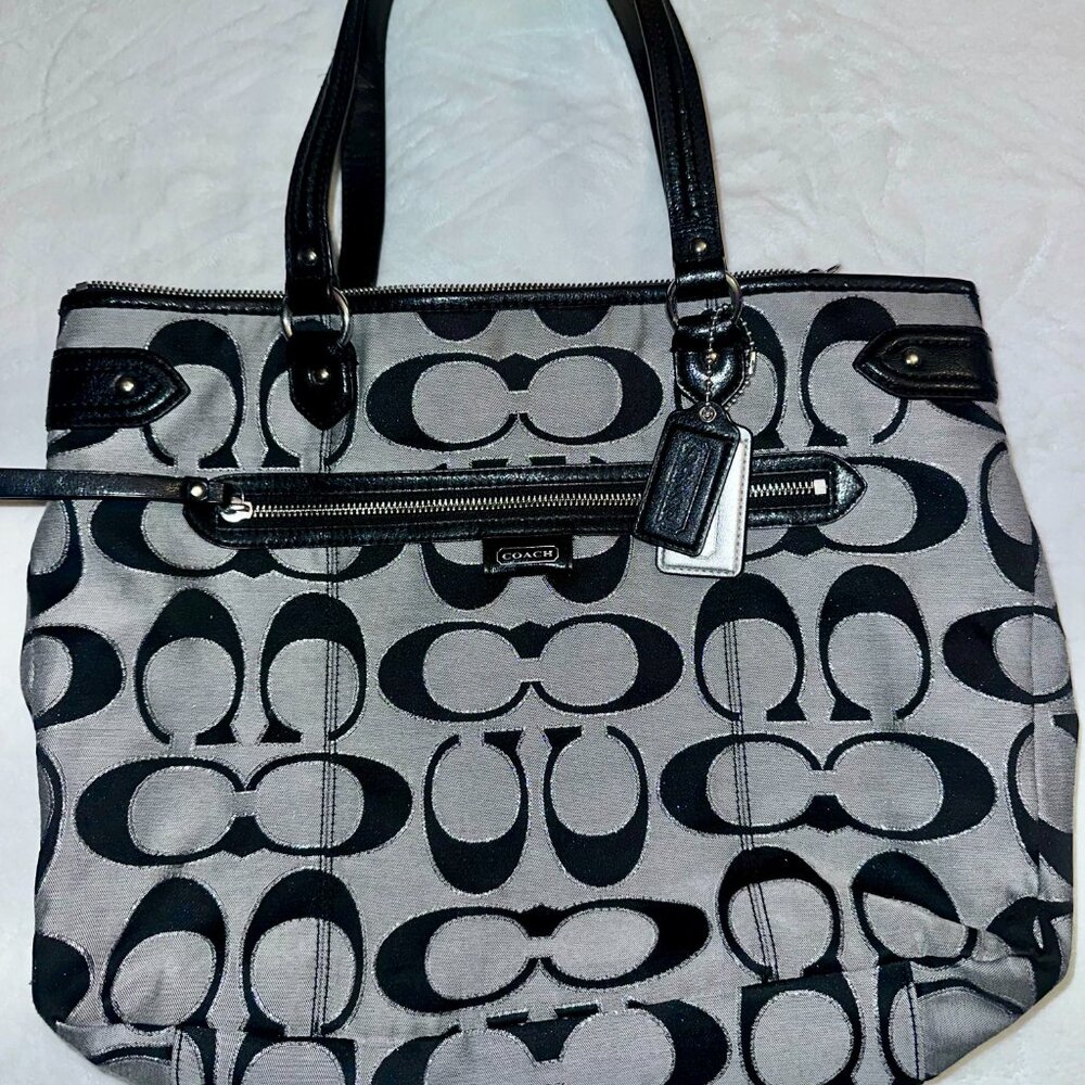 Coach: Black & Silver Sparkle w/ Teal interior